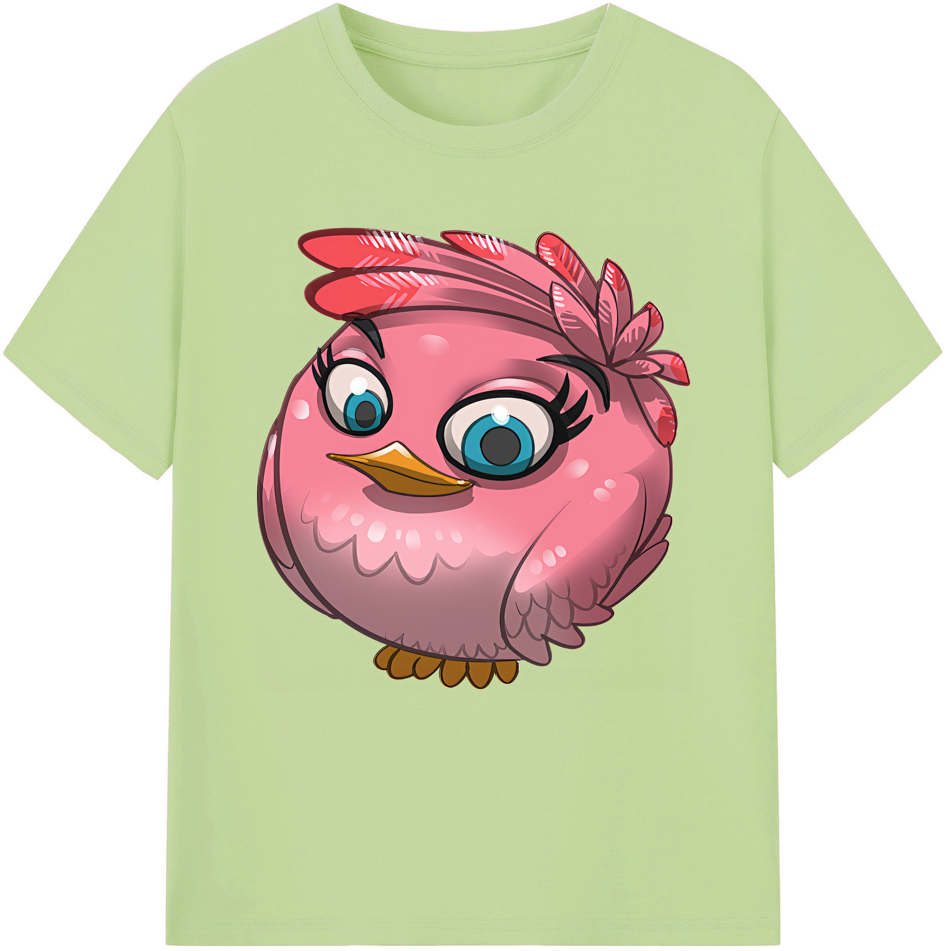 （画像用） Angry Birds アングリーバード 綿100％半袖Tシャツ（フロントプリント）